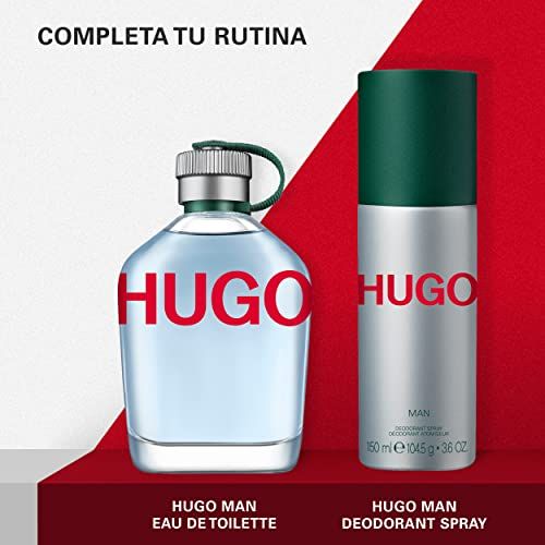 Hugo Man Eau de Toilette en deodorant spray.