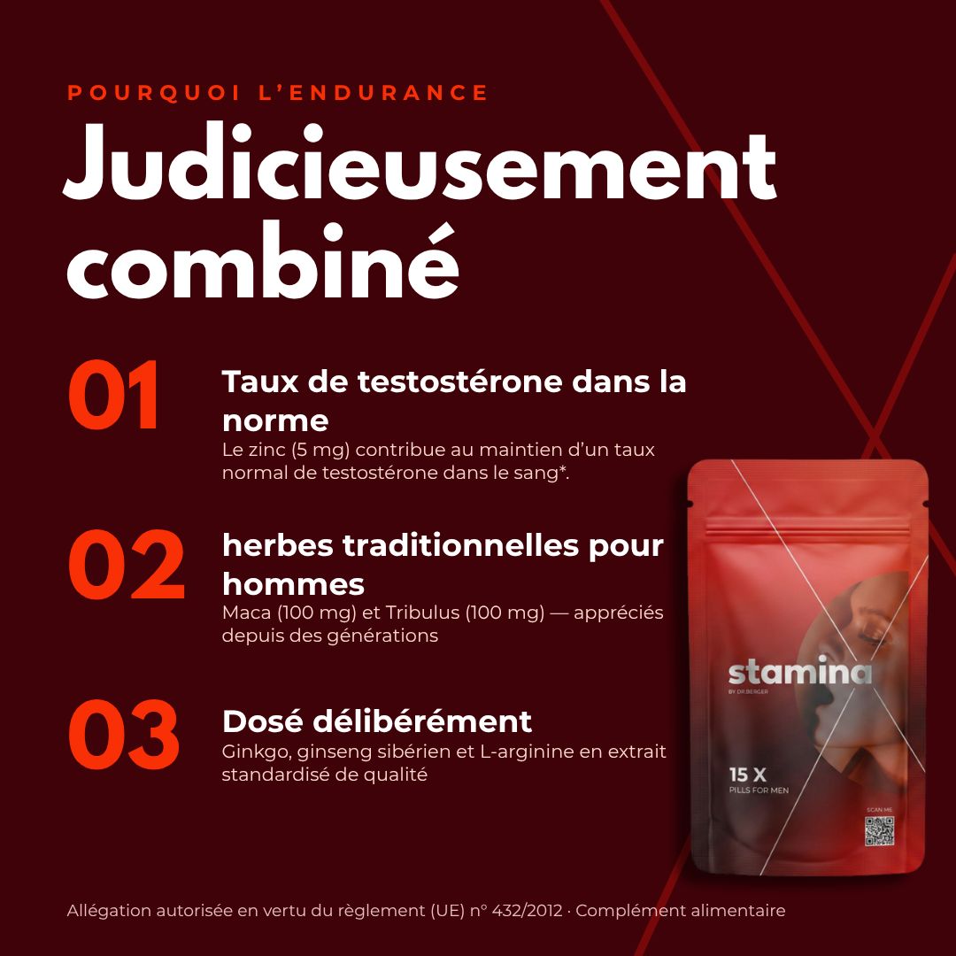 Pourquoi l'endurance ? Judicieusement combiné : Testostérone, herbes, dosage.