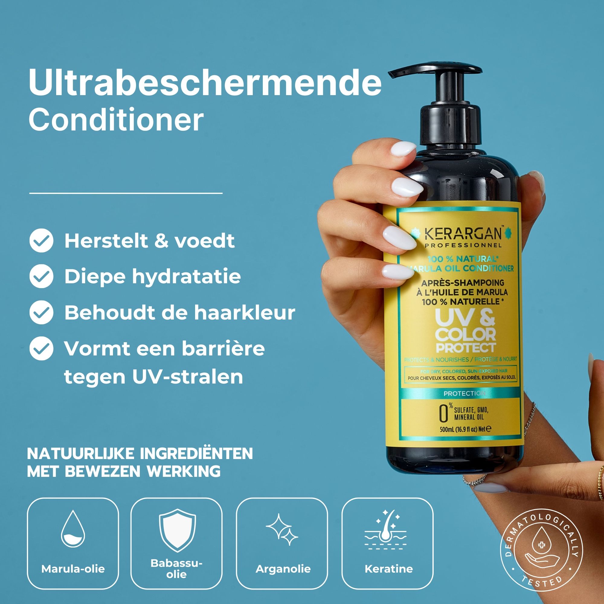 Kerargan - UV-bescherming Shampoo & Conditioner met Marula