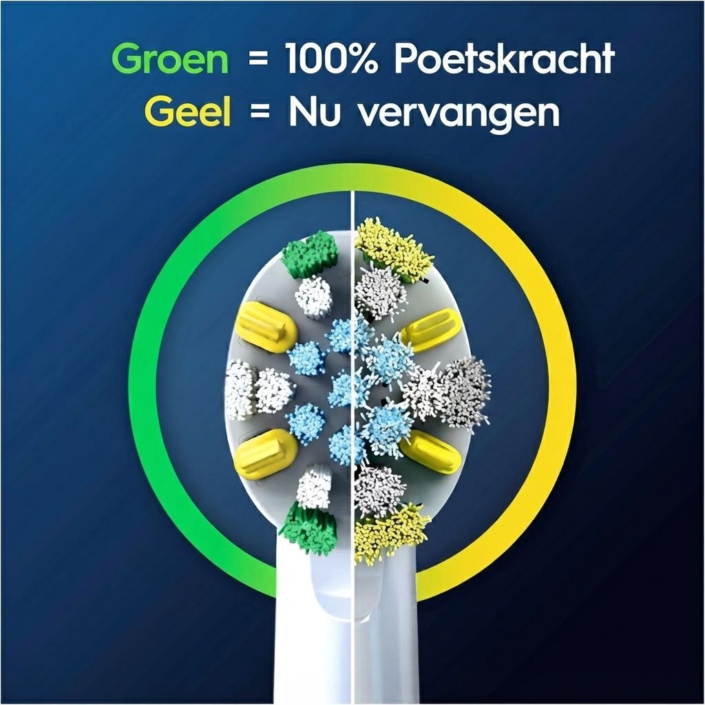 Oral-B PRO opzetborstels: Klinisch geteste prestaties, ontworpen en gemaakt in Duitsland.