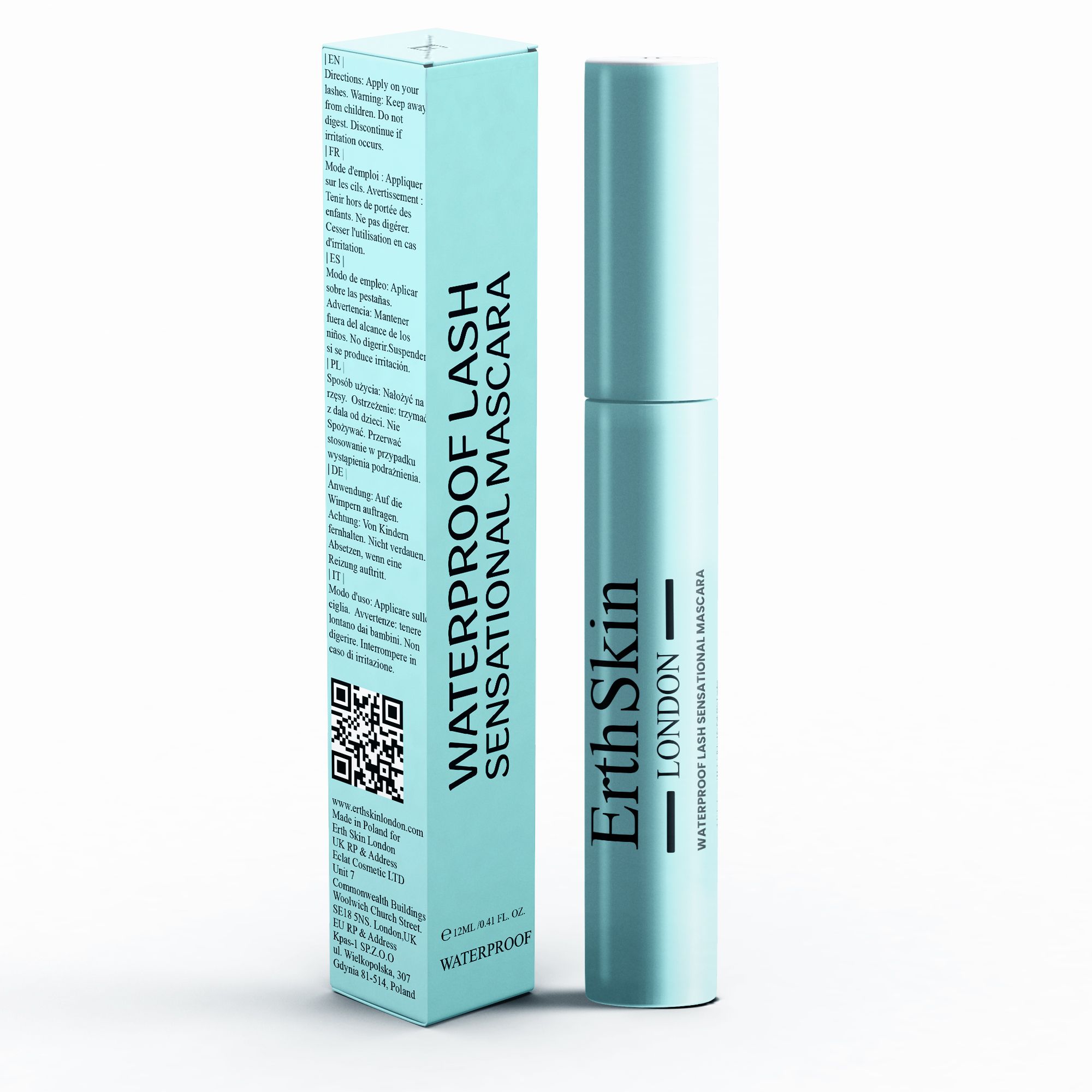 ErthSkin London MASCARA SENSATIONNEL POUR LES CILS WATERPROOF