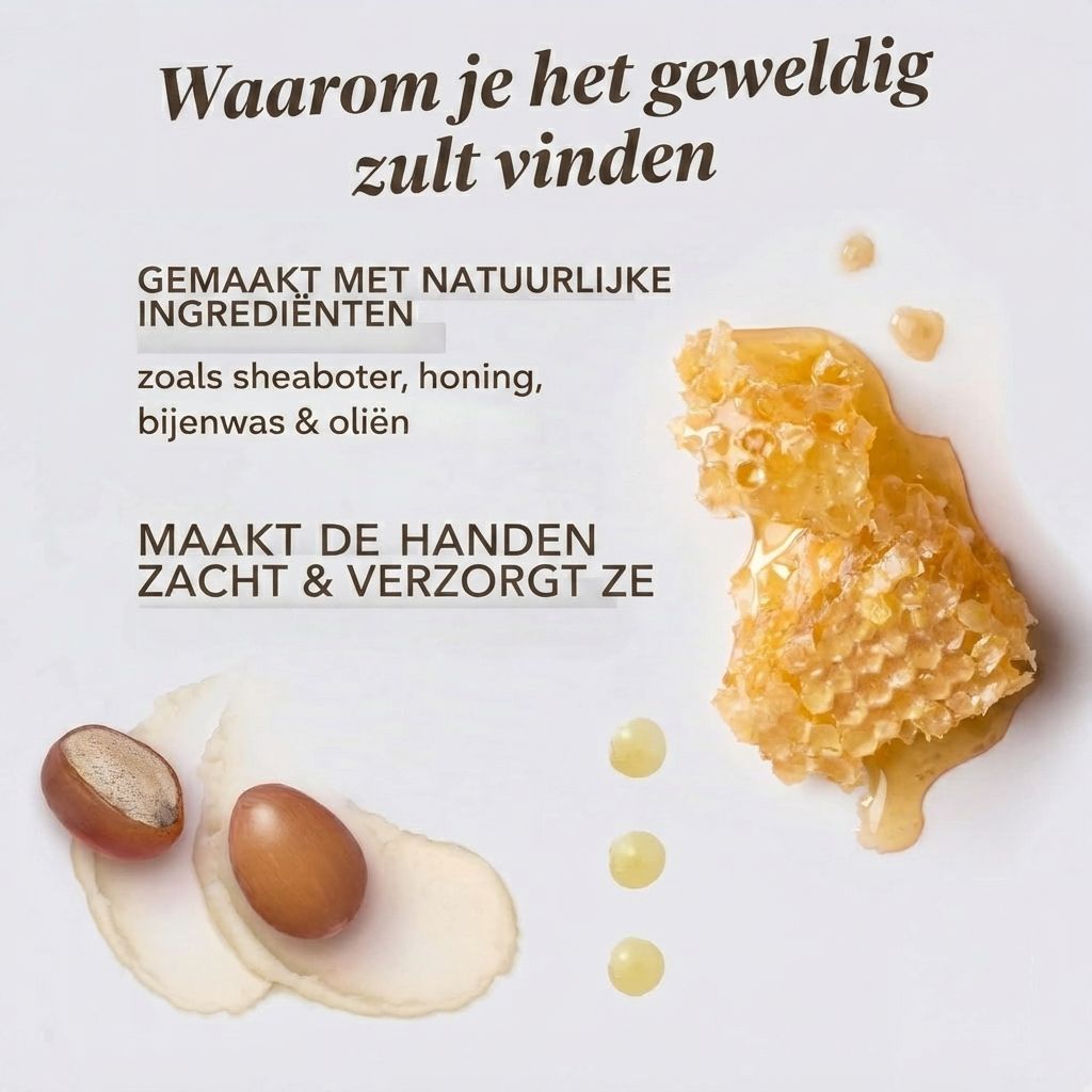 Burt's Bees Handcrème Lavendel & Honing tube met sheaboter.