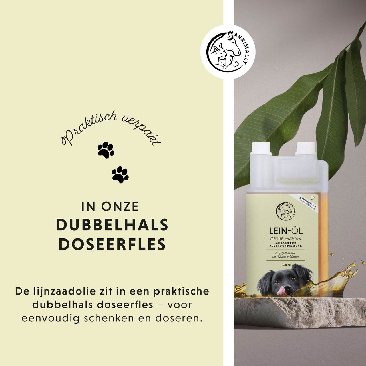 Ingrediënten: 100% natuurlijk. Koudgeperste lijnzaadolie. Zonder toevoegingen. Met vitaminen en omega-vetzuren.