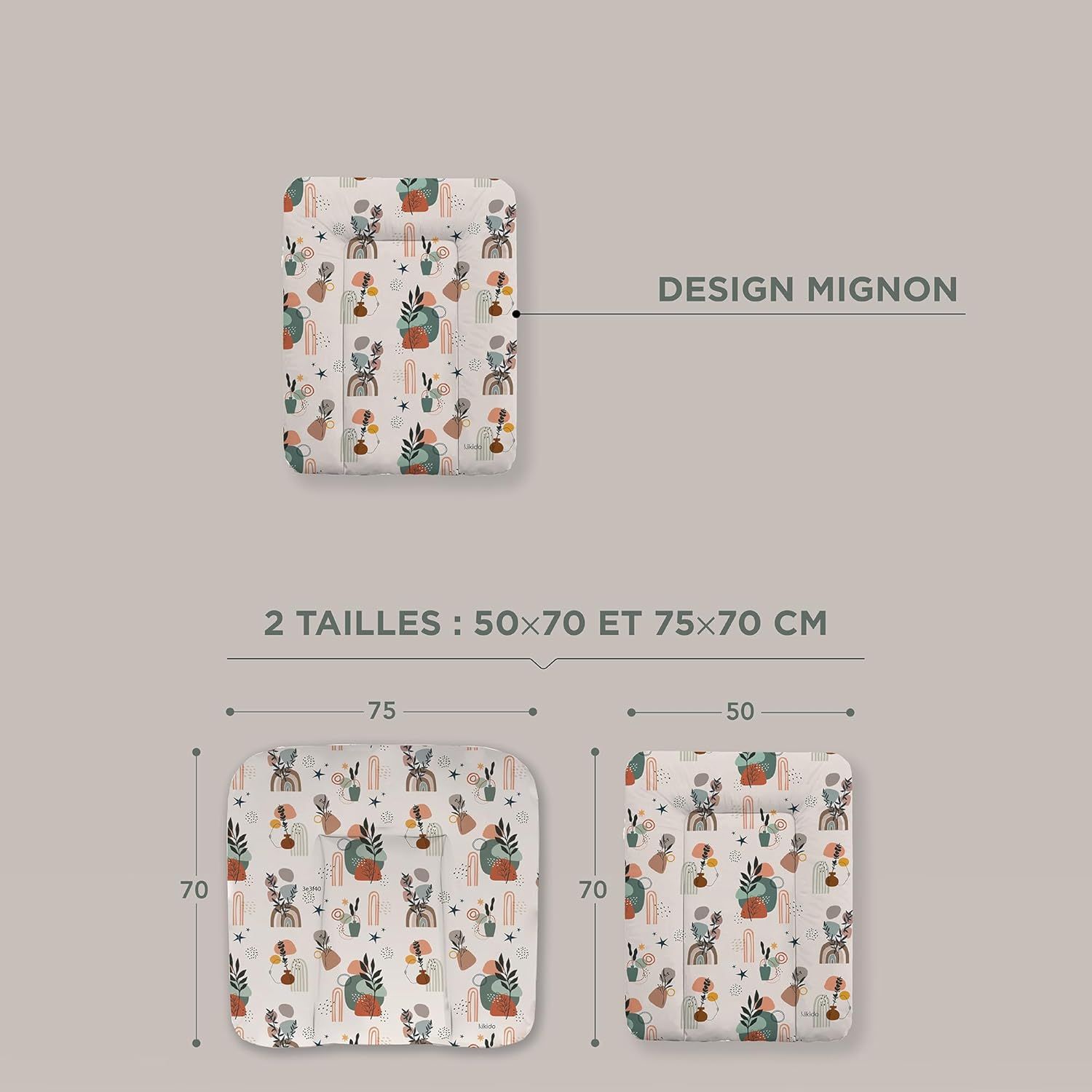 Kikido Matelas à Langer, Animaux de la Forêt