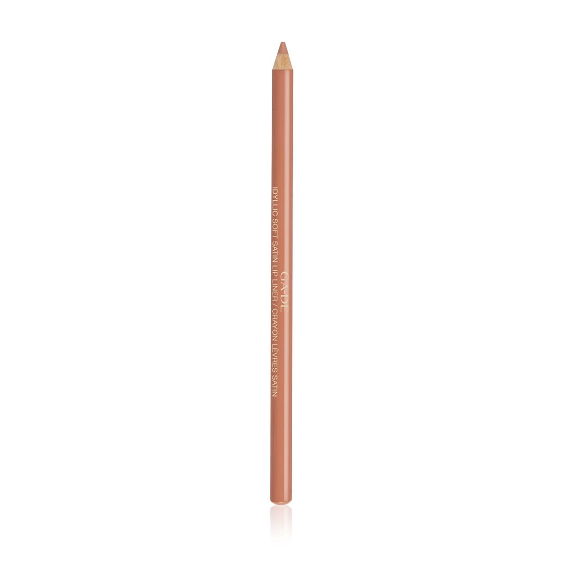 Ga-De Idyllic Soft Satin Lip Liner. Nude kleurige lipliner. Opschrift: Soft Satin Lip Liner, Crayon Lèvres Satin.