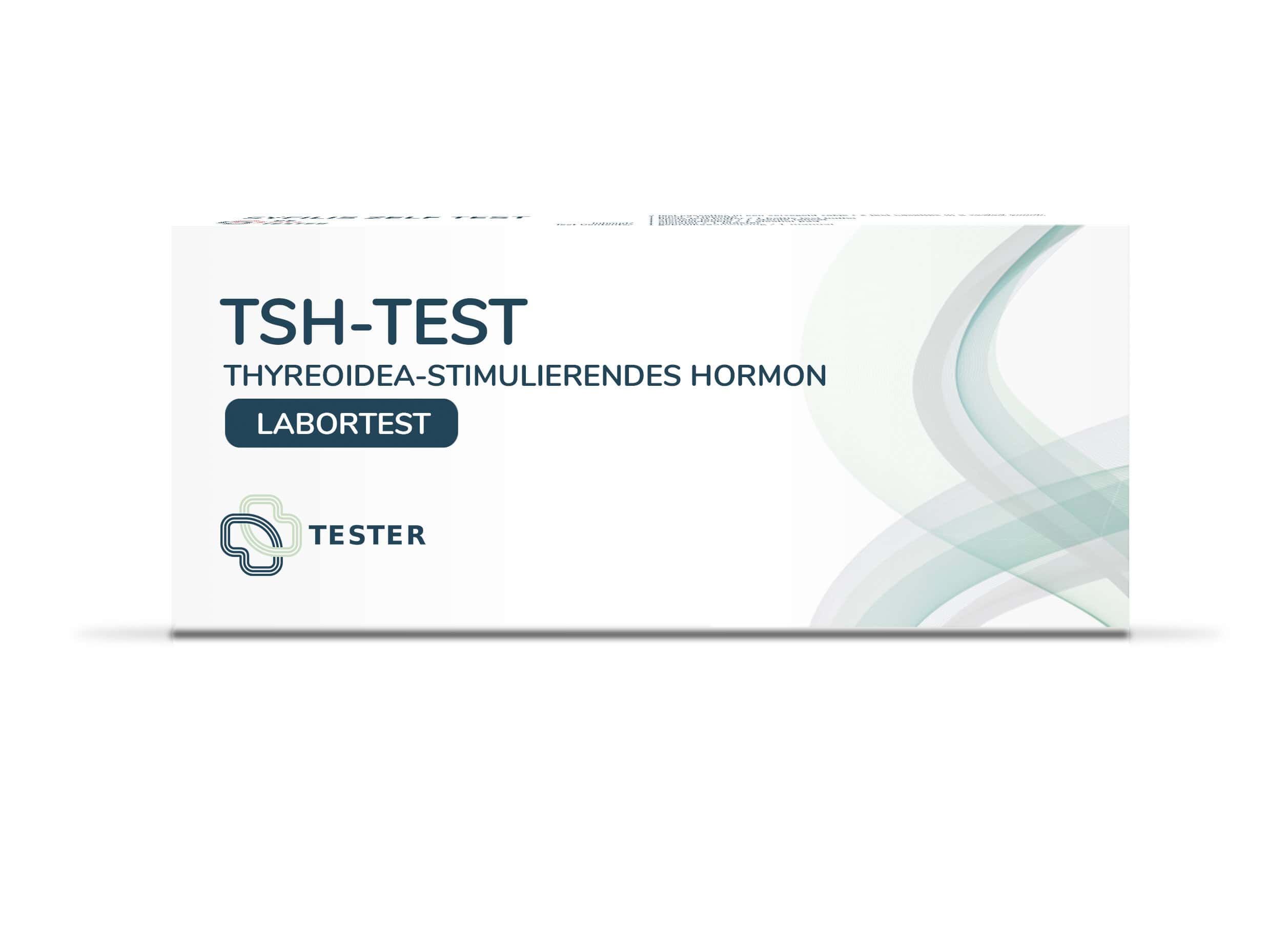 Emballage pour un test TSH (hormone thyréostimulante) pour tests de laboratoire.