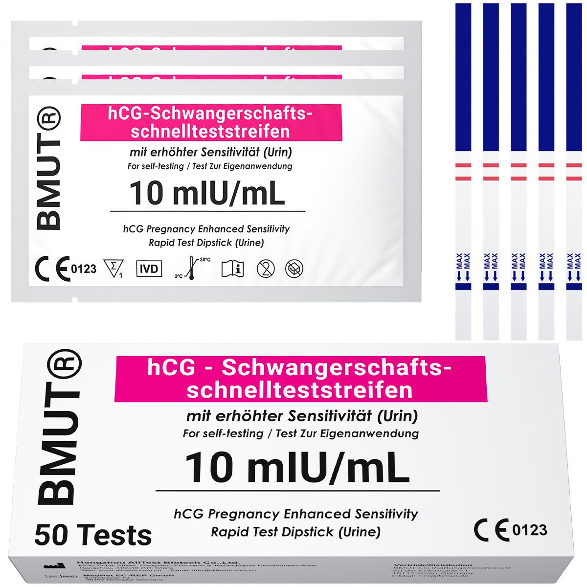 BMUT zwangerschapstest ultra-gevoelig 10 mIU/ml
