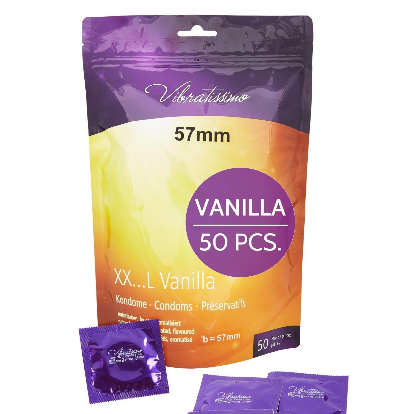 Vibratissimo Condooms Vanilla XXL 60mm