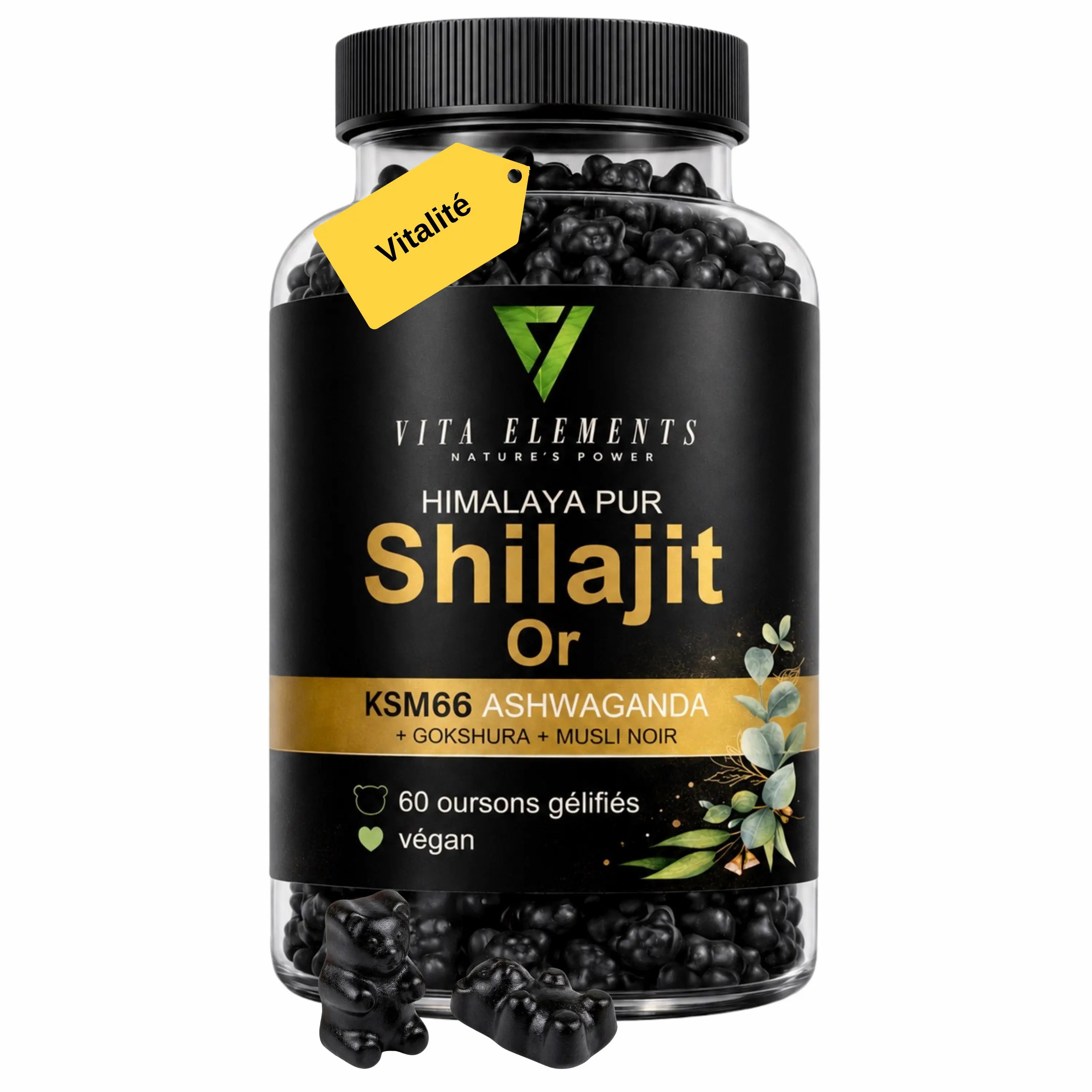 Vita Elements Bonbons gélifiés Himalaya Shilajit Gold