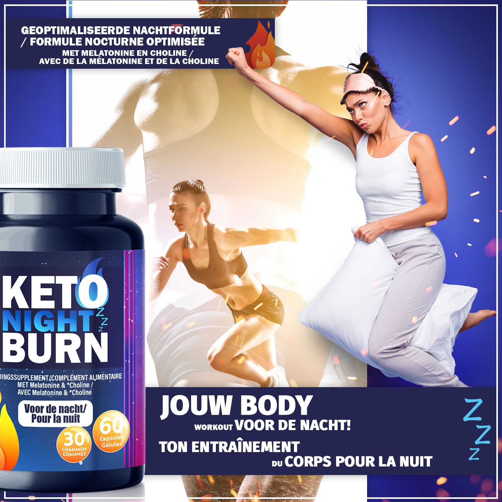 Enolenia® Keto Night Burn | Supplement voor uw dieet en afslankdoelen