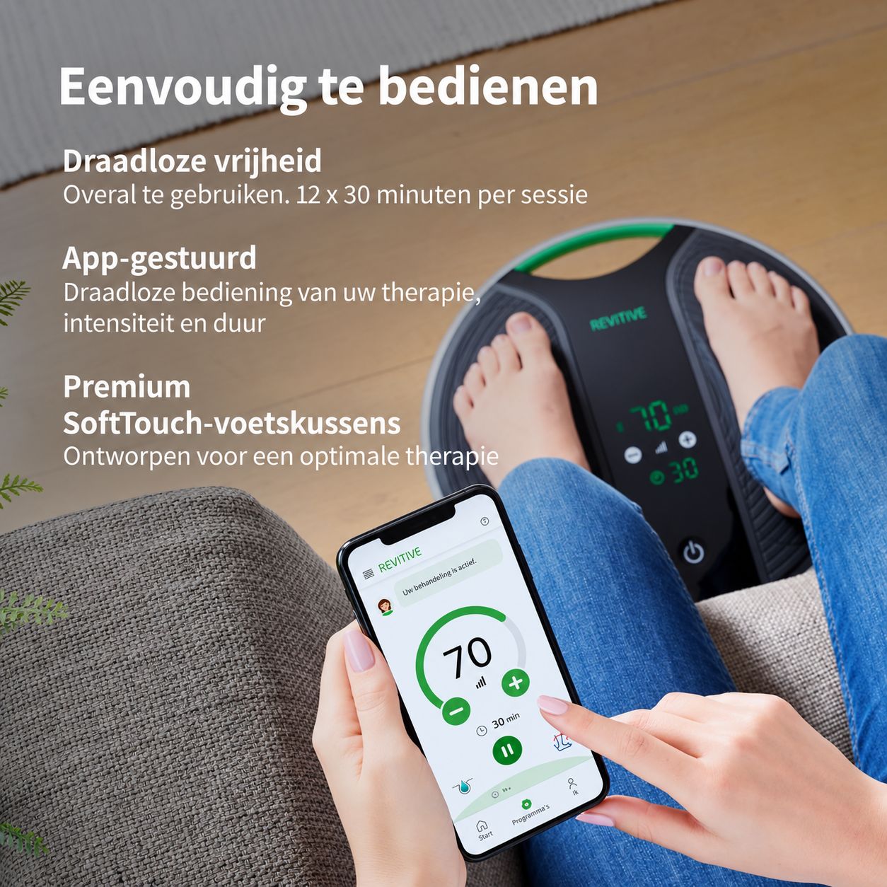 REVITIVE Medic Coach: Overtuigende prestaties, 2x sterkere pijnverlichting, verbeterde bloedcirculatie.