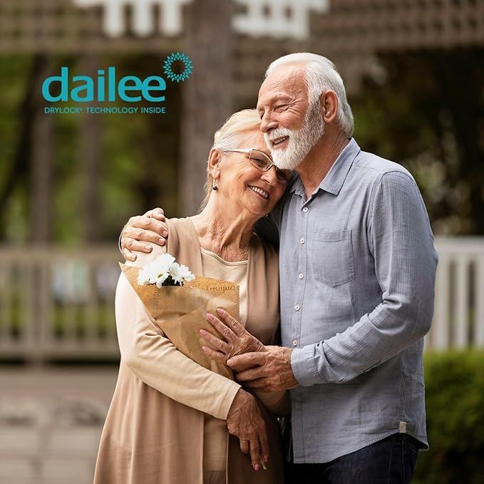 Maattabel Dailee Comfort: Super, Maxi, Maxi Plus. Afmetingen en absorptie.