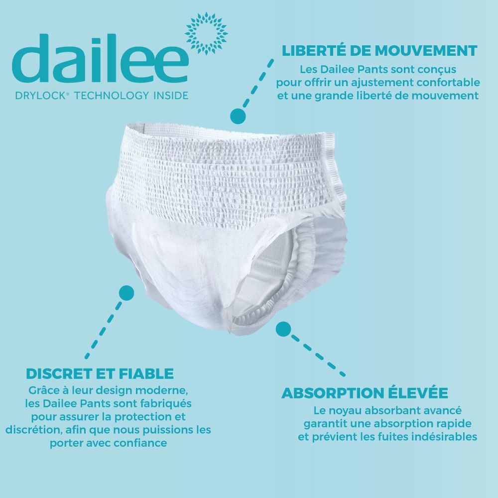 Dailee Pants Plus Couches Culotte Adultes