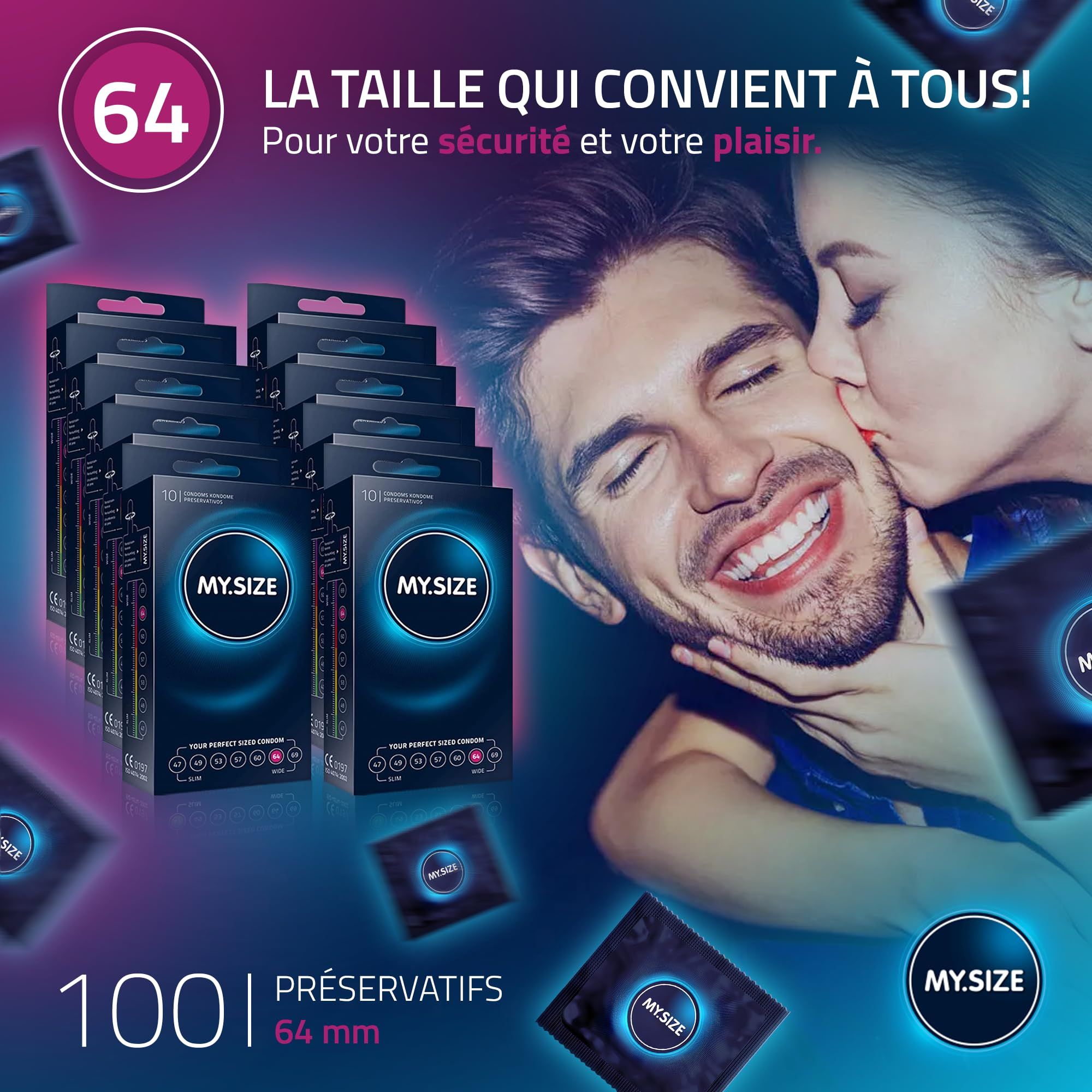 MY.SIZE Classic Préservatifs Taille 5 64mm