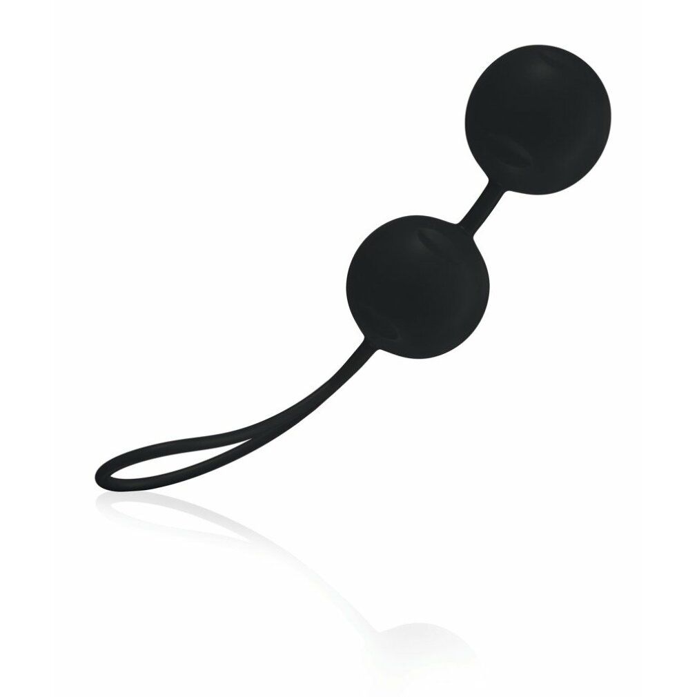Balles noires pour le plancher pelvien avec cordon.