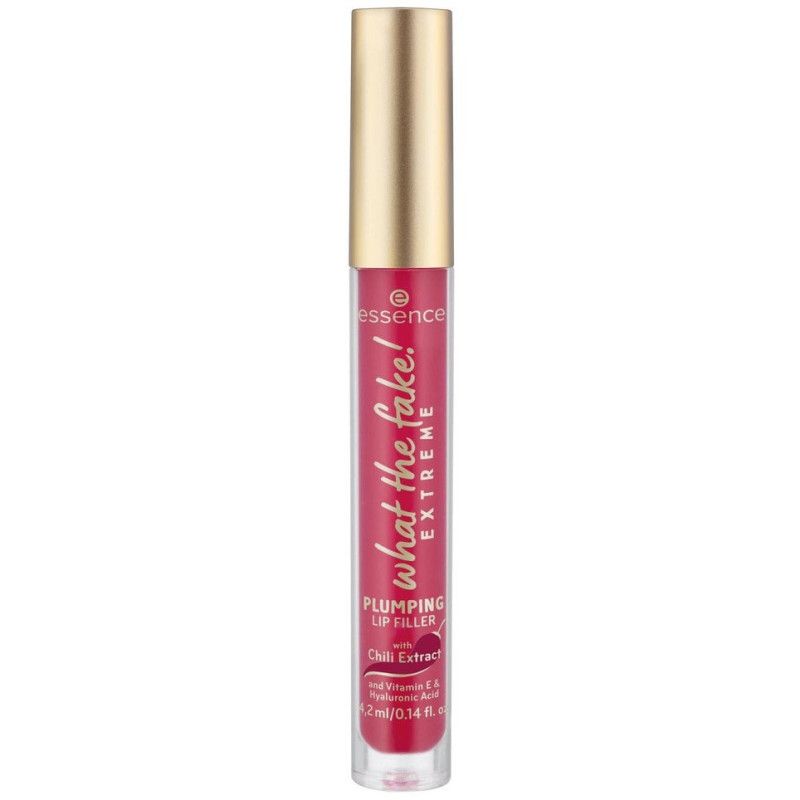 Essence What The Fake! Extreme Plumping Lip Filler in doorzichtige verpakking met zilveren dop.