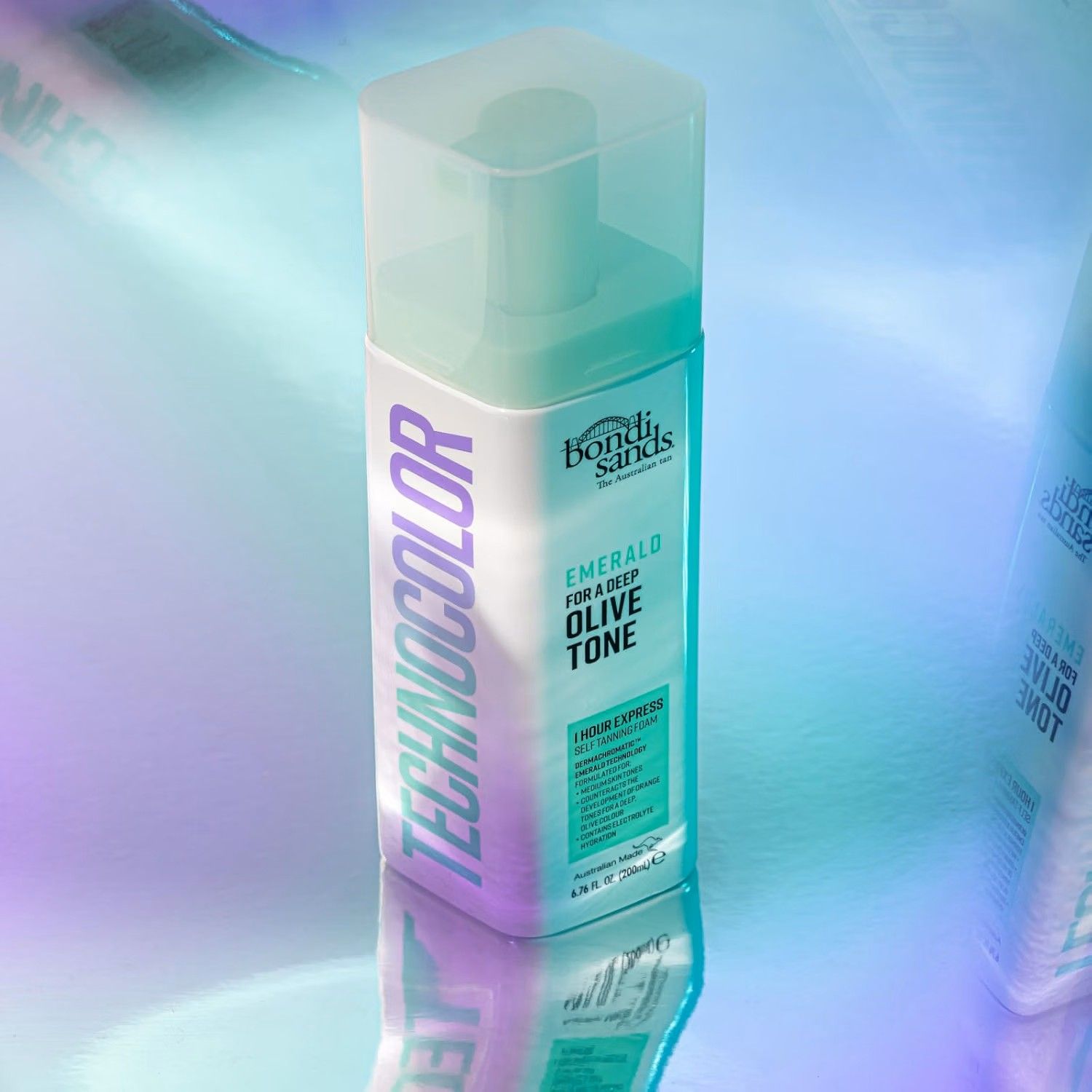 Mousse autobronzante Bondi Sands Technocolor Emerald.