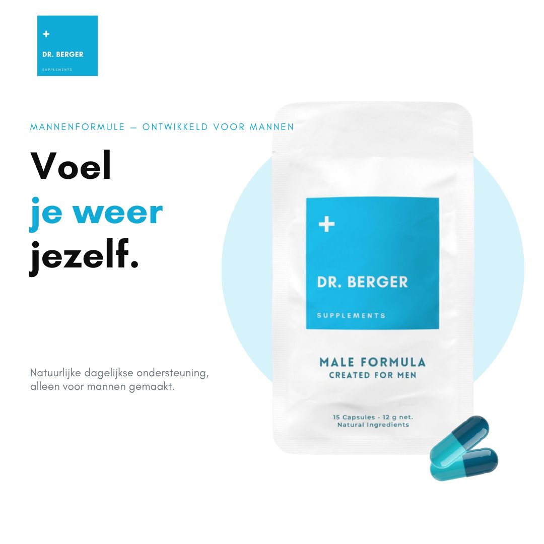 Een capsule met gescheiden ingrediënten: Tribulus Terrestris, Maca-wortel, L-Arginine, Siberische ginseng, Ginkgo Biloba, Zink.