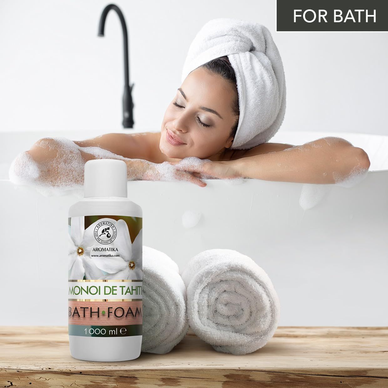 AROMATIKA Mousse de Bain Monoï de Tahiti