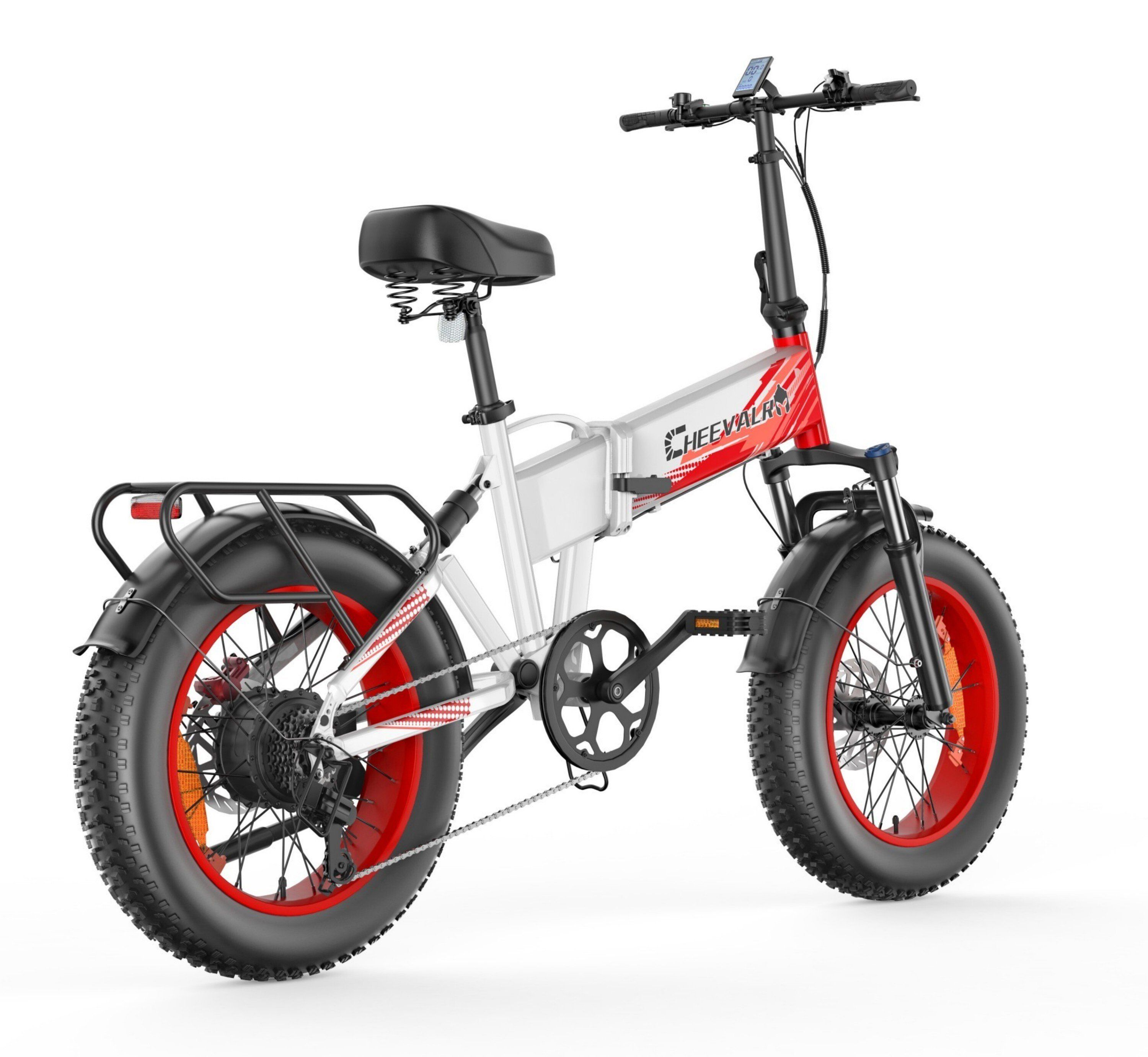 Cheevalry CF1000-1 Vélo électrique pliable, batterie 48 V 20 Ah