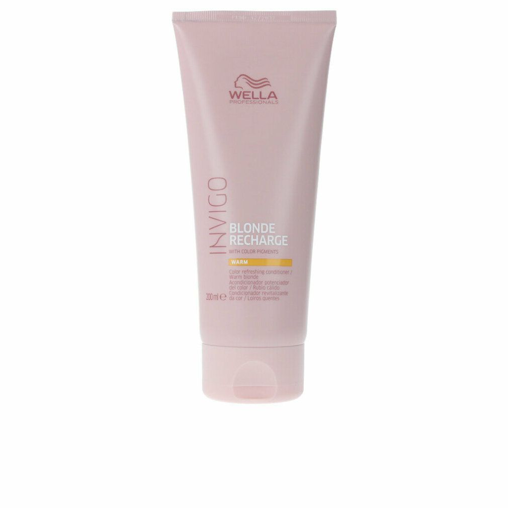 Tube rose Wella Invigo Blonde Recharge. Texte: Warm, 200ml.