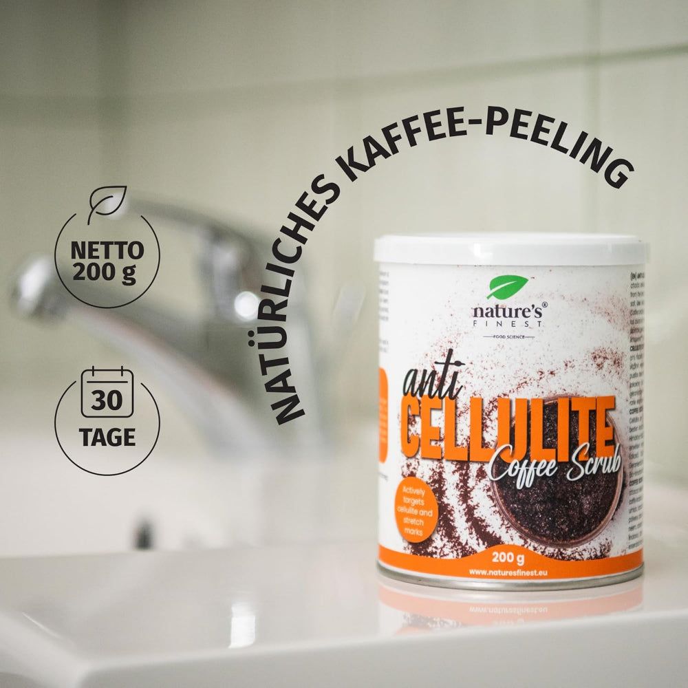 Nature's Finest Anti Cellulite Coffee Scrub - Koffiescrub tegen cellulitis