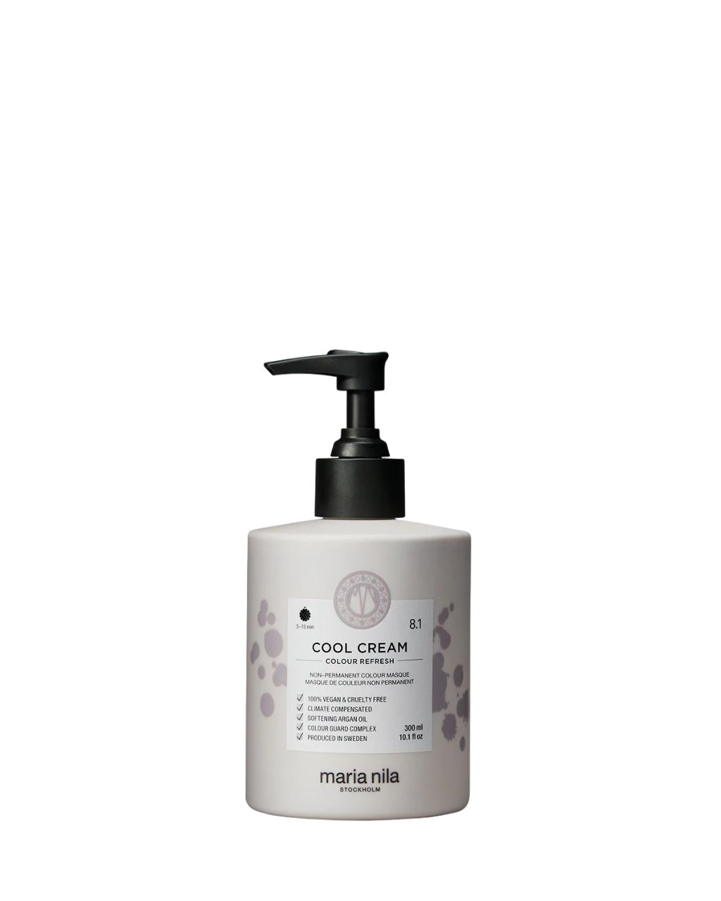 Maria Nila Meadow handzeep in een doorzichtige fles met zwarte pomp. 300 ml.