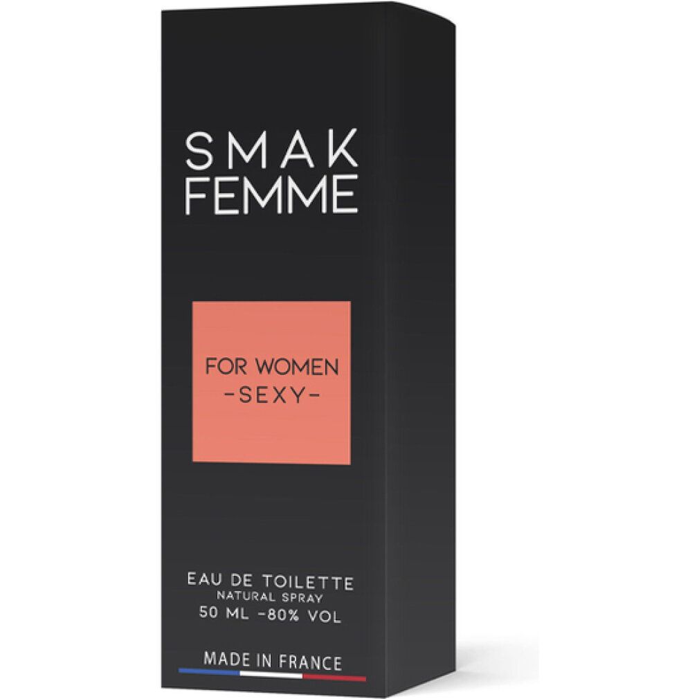 Emballage noir avec "SMAK FEMME" et "FOR WOMEN - SEXY-".
