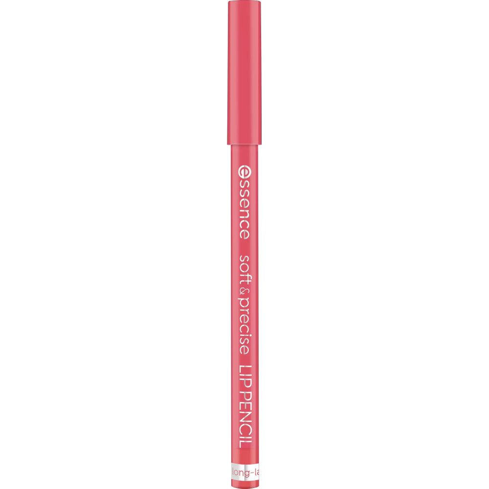 Roze lippotlood. Opschrift: essence soft & precise LIP PENCIL.