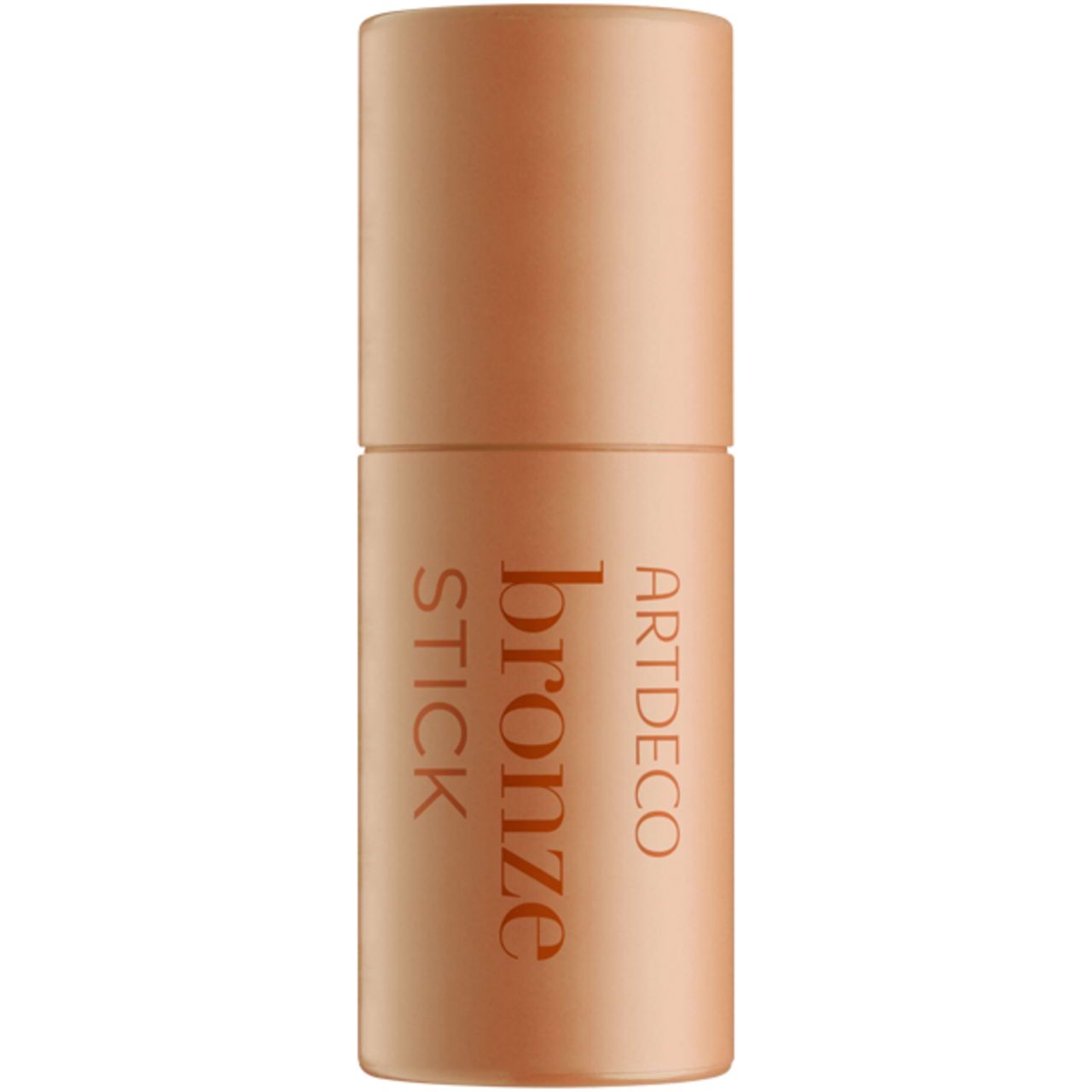Bronze Stick van Artdeco. Cilindervormige houder met opgedrukte tekst. Dop erop. Product in bronskleur.