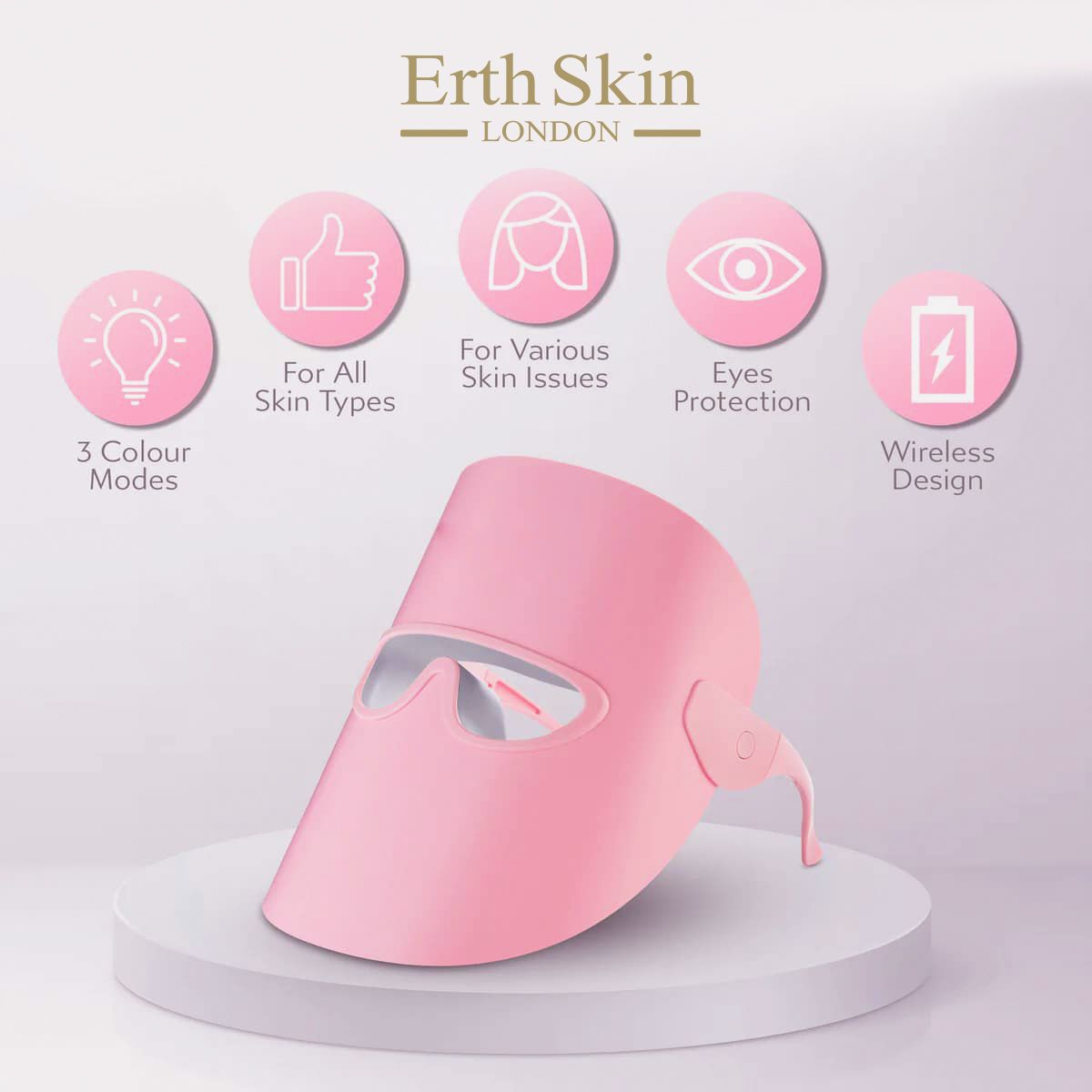 ErthSkin London LED-LICHT THERAPIE GLOW & RENEW MASKER