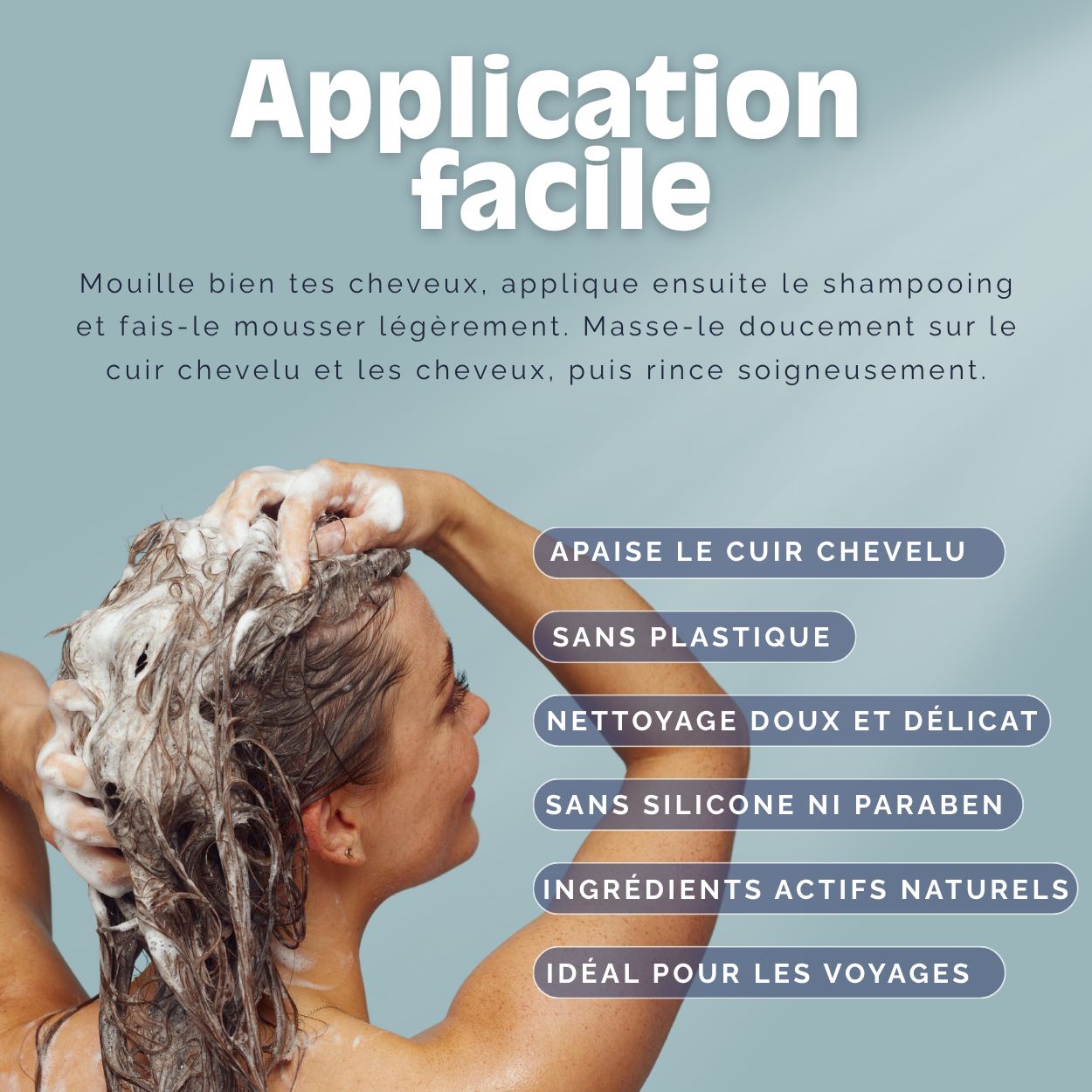 VitalizeNature Ocean Therapy Barre de Shampooing – Extraits d’algues & huile d’olive