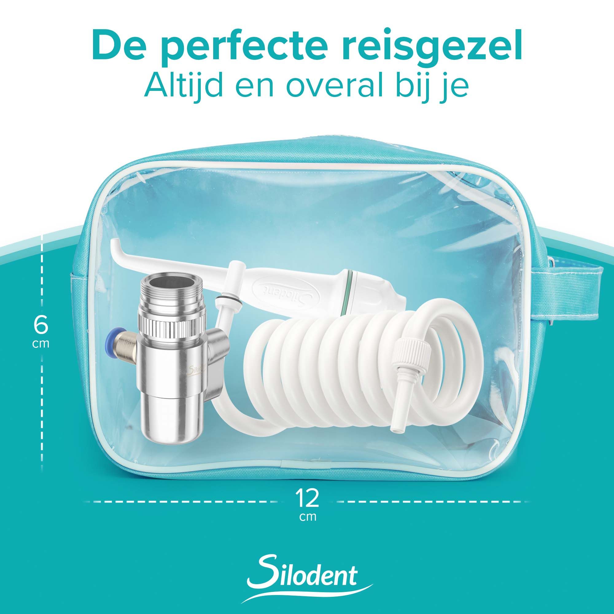 Accessoires: muurbeugel, 3 mondstukken, 5 adapters, metalen adapter, instructies, slang.