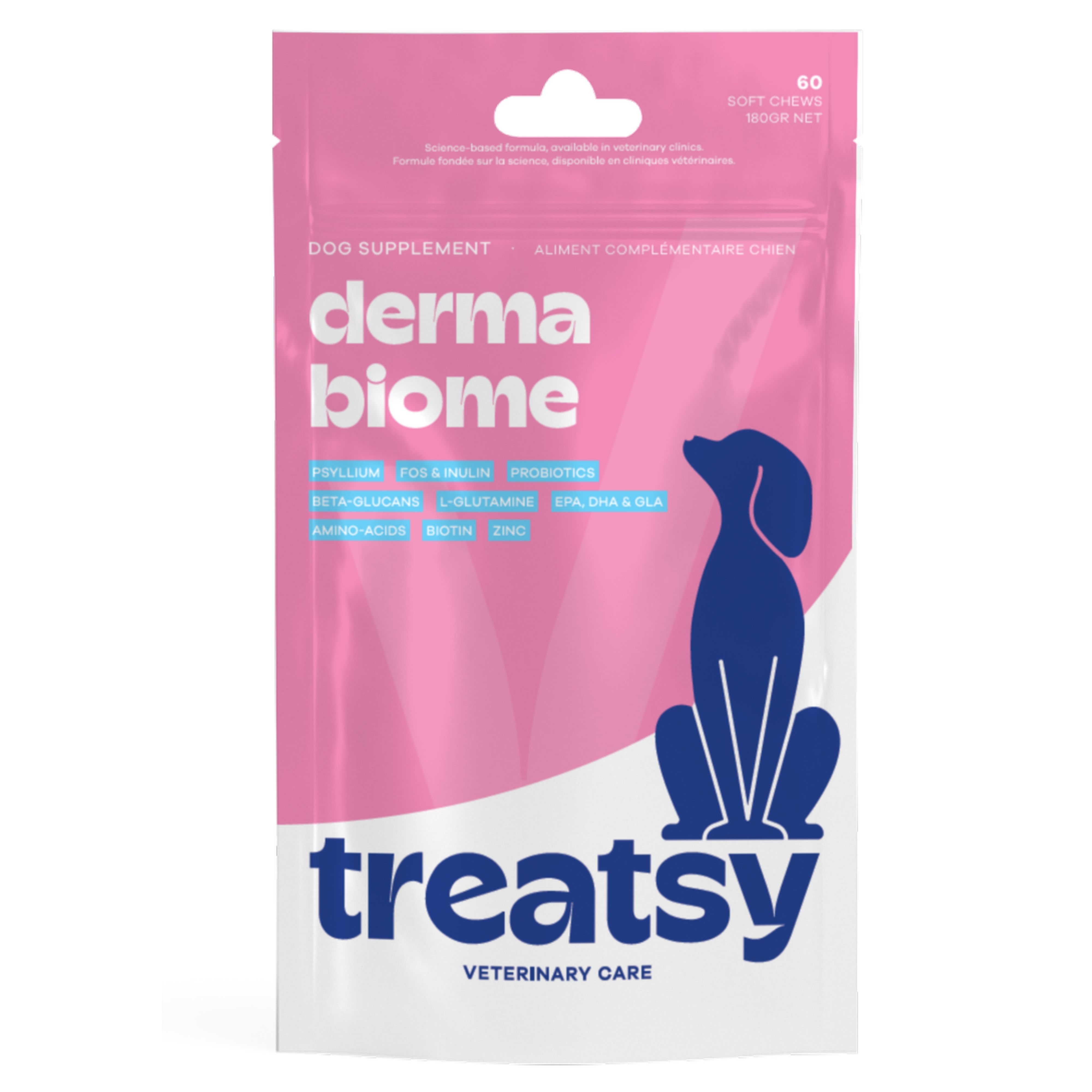 Treatsy - Complément Dermabiome allergies, démangeaisons & immunité-Chien