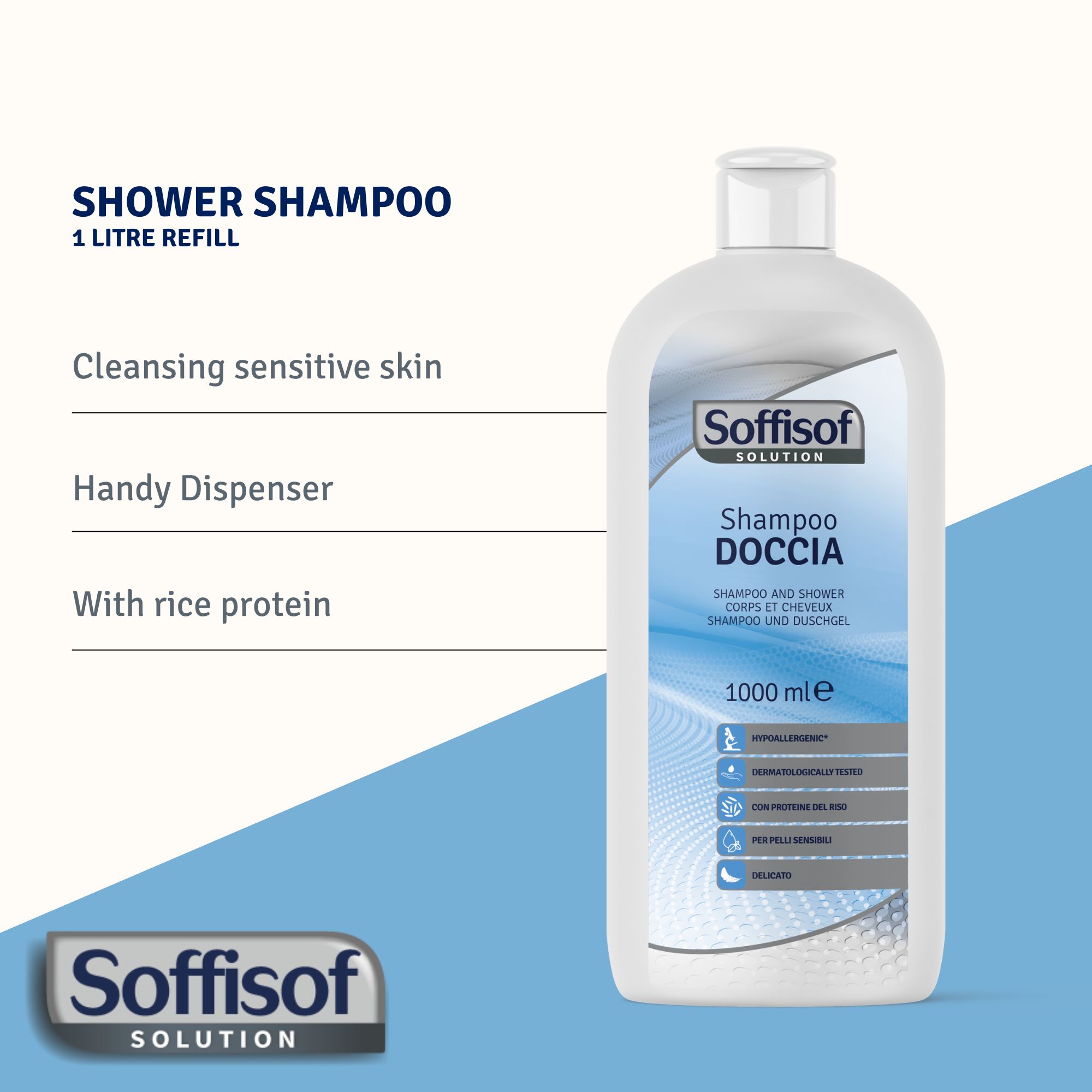 Soffisof 2-in-1 douchegel en shampoo