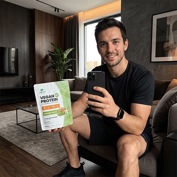 Nature's Finest Bio Vegan Protein Vanille & Matcha, poudre de protéines