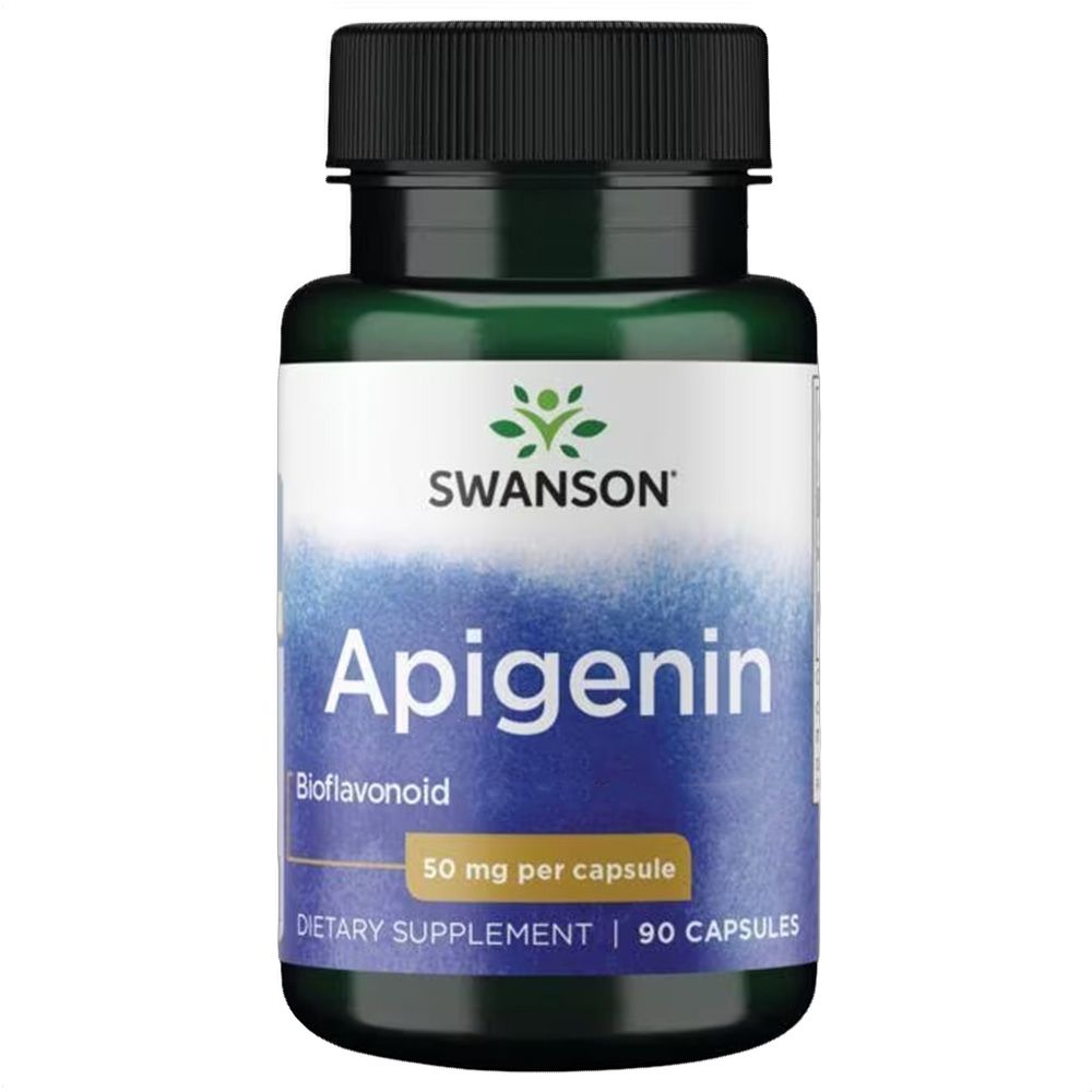 Gélules Swanson Apigenin Bioflavonoïde, 50 mg par gélule, 90 gélules.