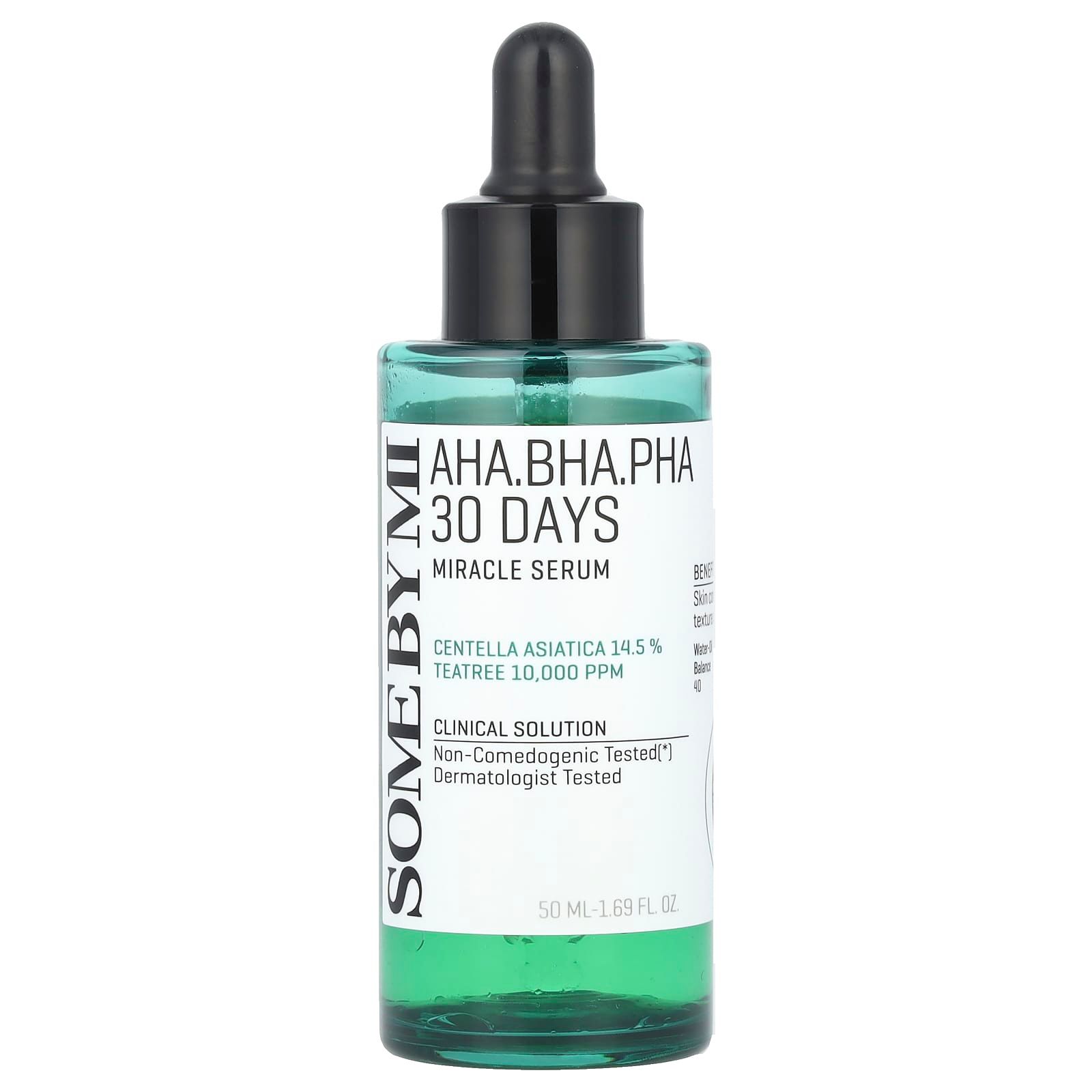 SOMEBYMI AHA-BHA-PHA 30 Days Miracle Serum in groene glazen fles met druppelaar.