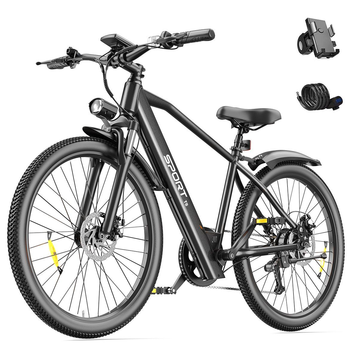 Toofly T8 Vélo électrique urbain, batterie 48 V 13 Ah