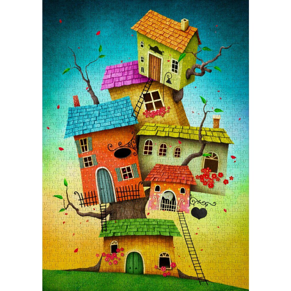 enjoy Puzzle Fairy Houses 1000 pièces