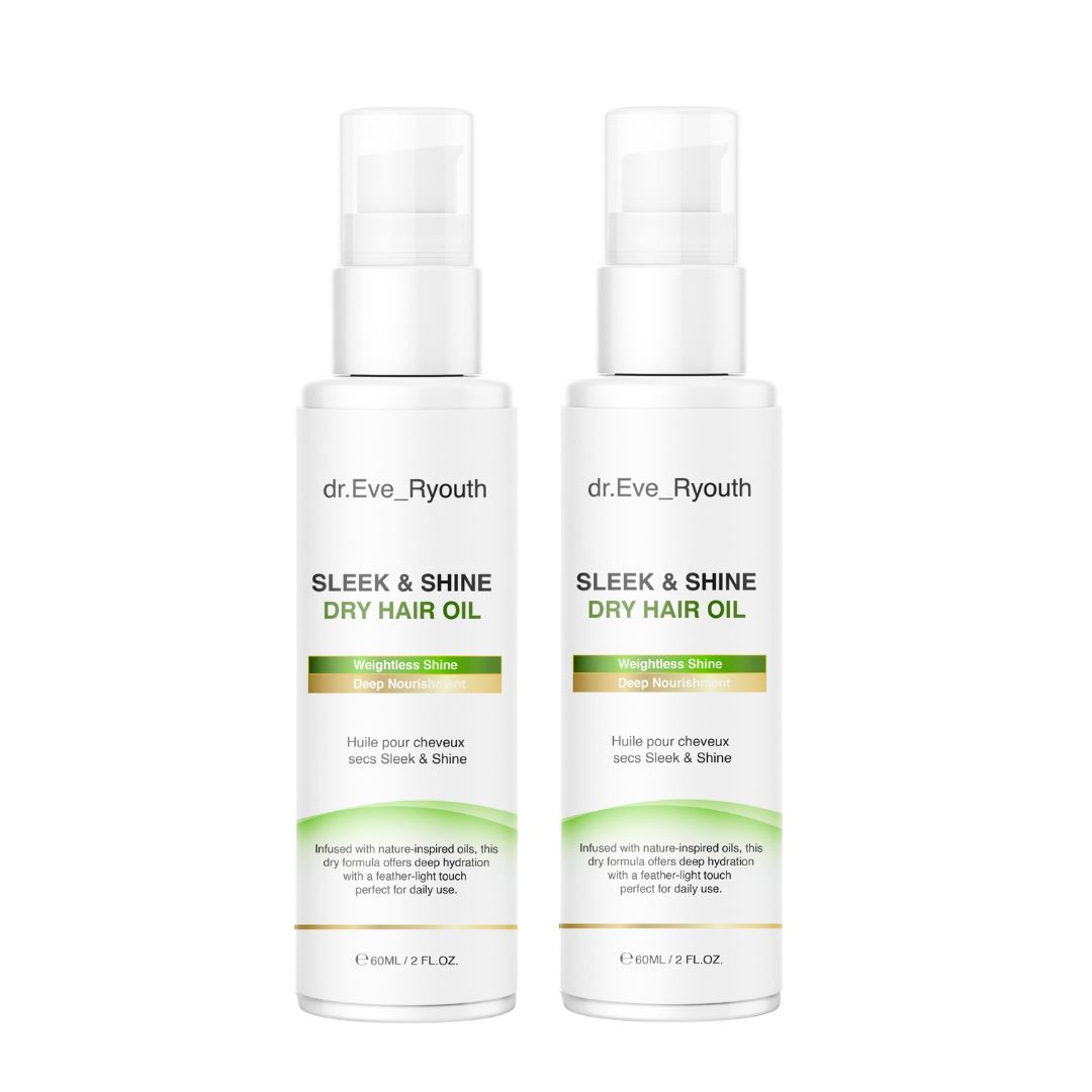 Dr. Eve_Ryouth Sleek & Shine Droog Haar Olie Duo