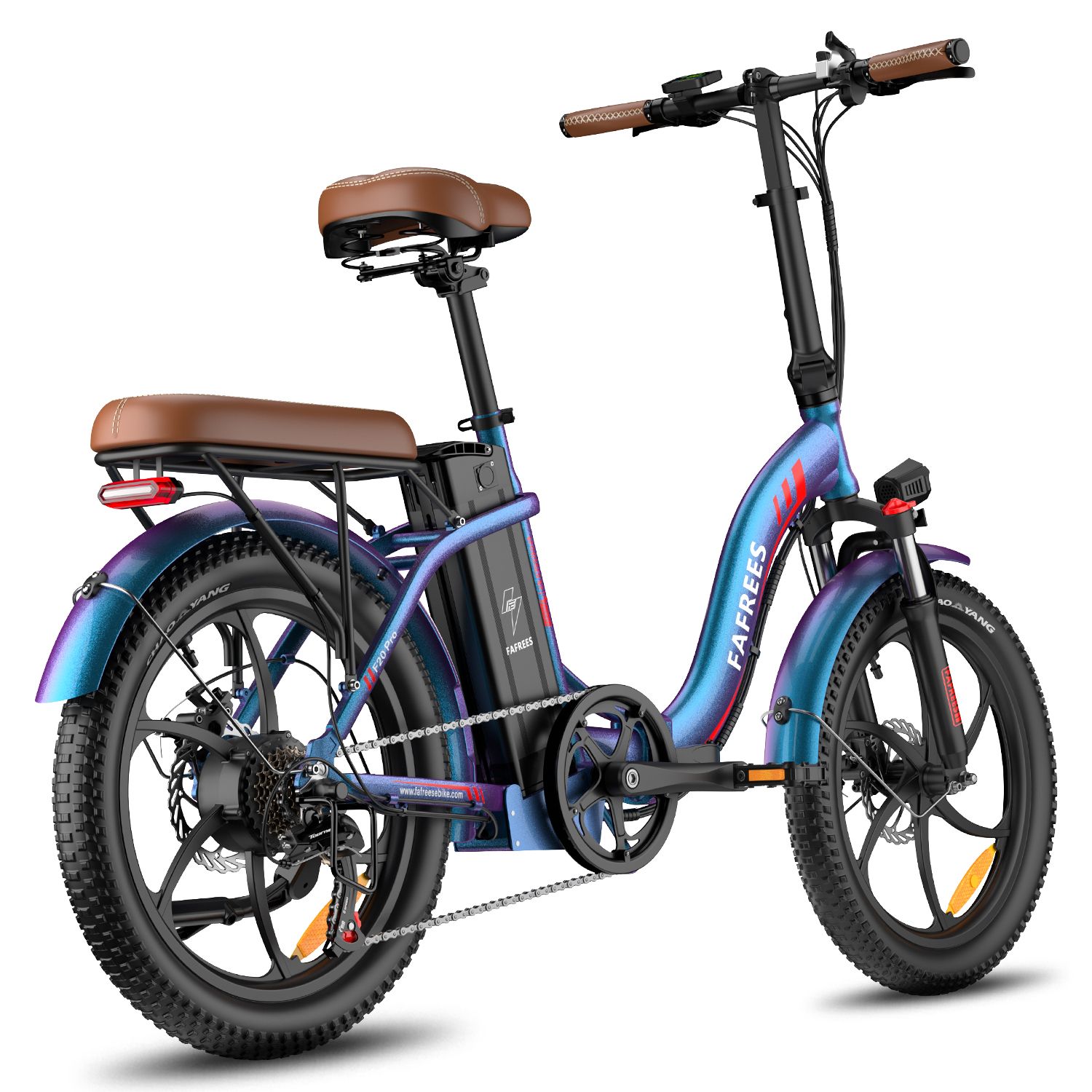 FAFREES F20 Pro Opvouwbare elektrische fiets met 20Ah accu, 20" Fat Tire, 7 versnellingen