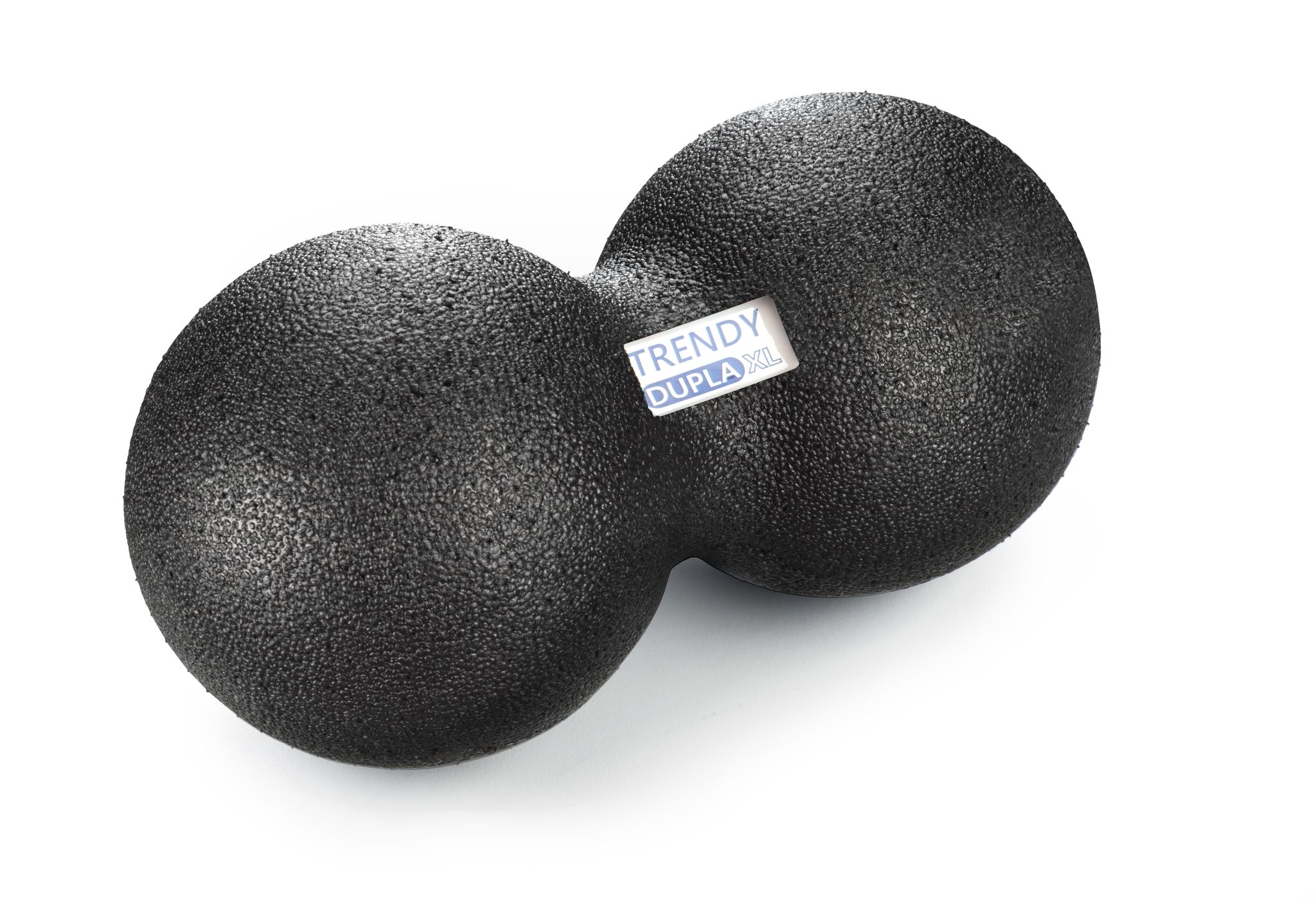 Zwarte fascia duoball. Trendy Dupla XL label.