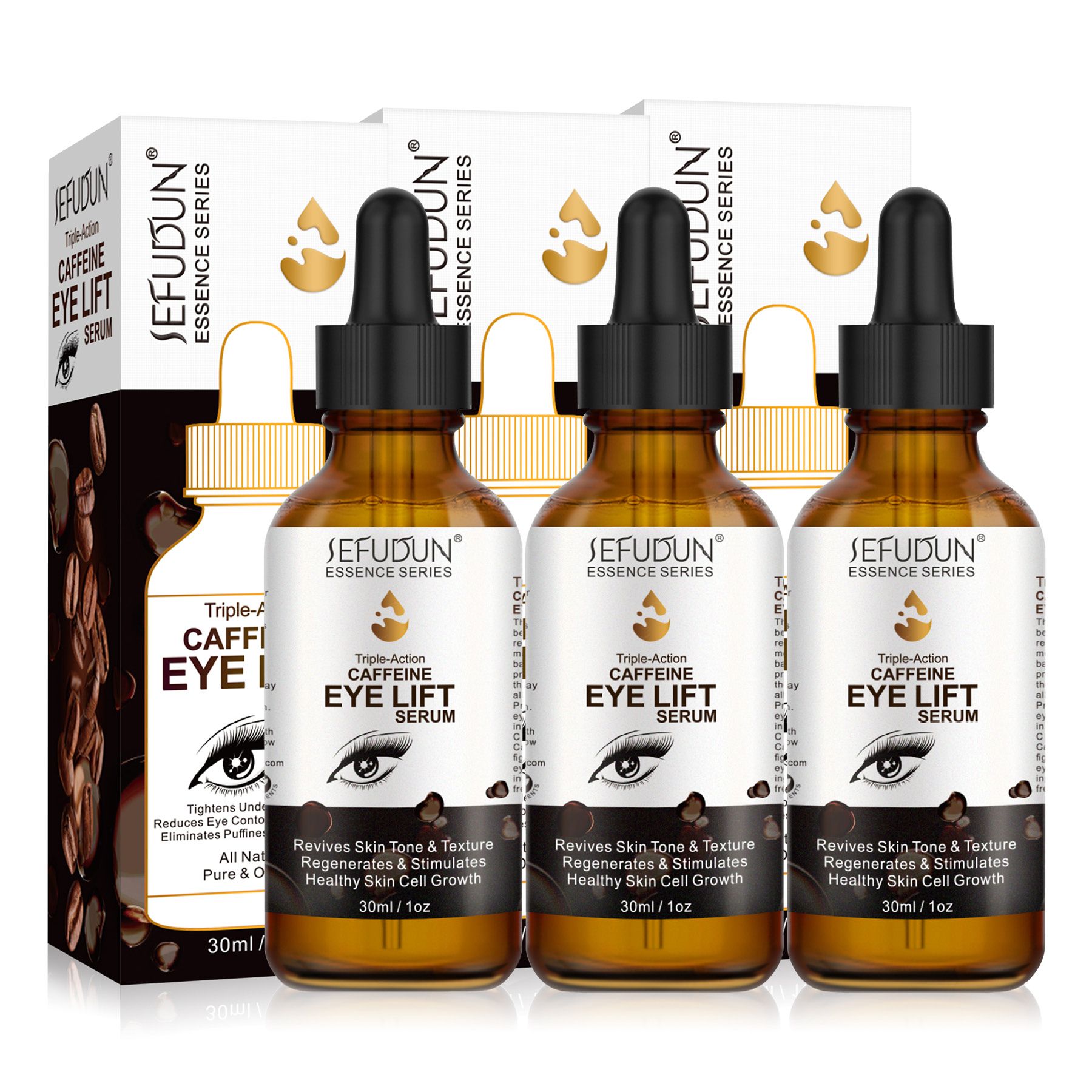 ALIVER oogserum met cafeïne collageen hyaluronzuur