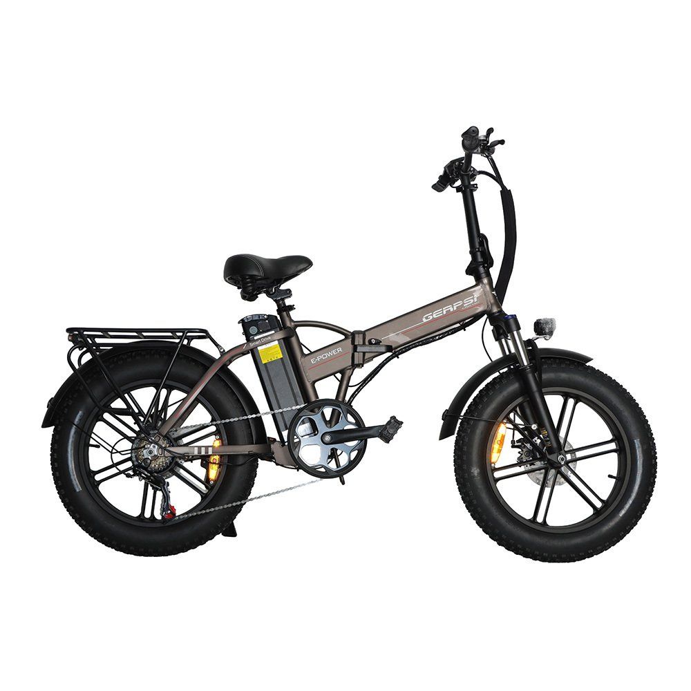 BAOLUJIE DZ2002 Vélo électrique à gros pneus pour adultes, batterie amovible 48 V 16 Ah