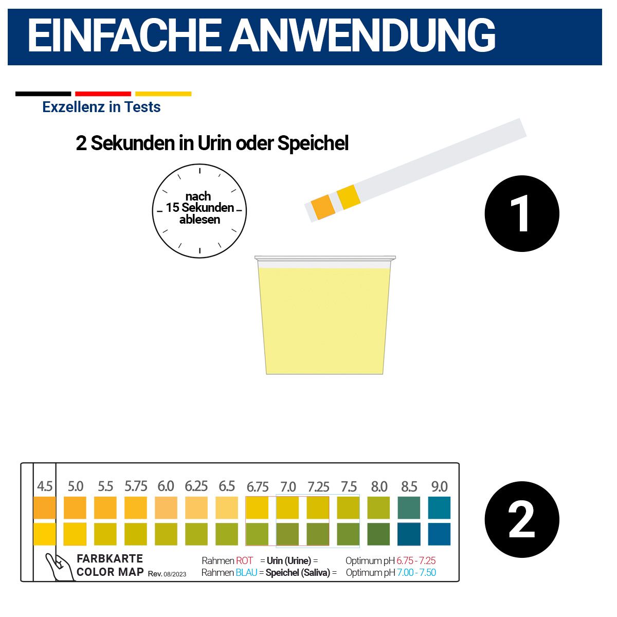 SimplexHealth De Teststroken van het fosfaatwater 0-100ppm (50 Strips