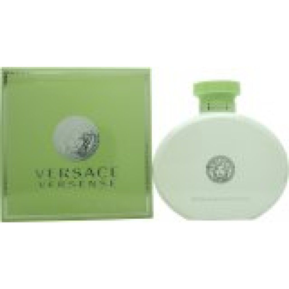 Versense douchegel en verpakking. Groene doos met logo. Witte, ovale fles met groene dop.