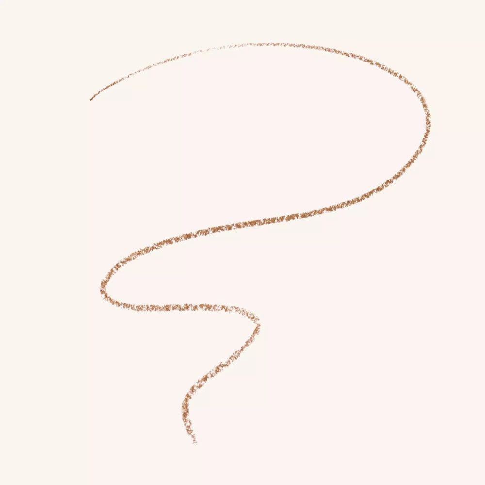 Ligne brun clair sur fond clair. La ligne est ondulée et va de en bas à gauche à en haut à droite.