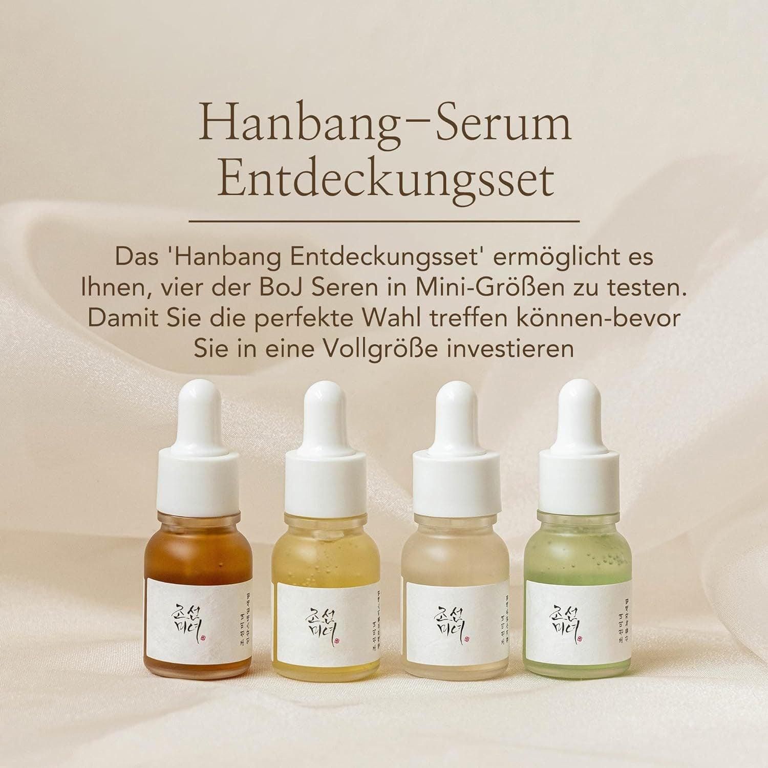 Beauty of Joseon Hanbang Serum Discovery Kit met vier sera.