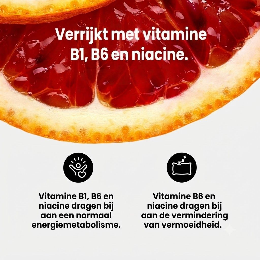 Best Body Nutrition Vital Drink, verrijkt met vitamine B1, B6 en niacine.